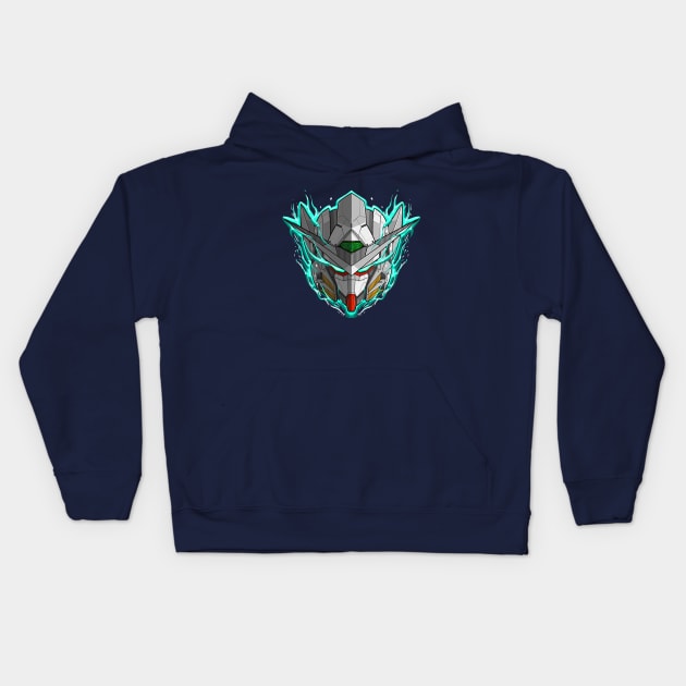 Exia the close combat mech Kids Hoodie by rollout578